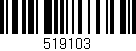 Código de barras (EAN, GTIN, SKU, ISBN): '519103'