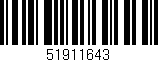 Código de barras (EAN, GTIN, SKU, ISBN): '51911643'