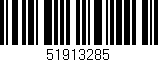 Código de barras (EAN, GTIN, SKU, ISBN): '51913285'