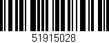 Código de barras (EAN, GTIN, SKU, ISBN): '51915028'