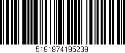 Código de barras (EAN, GTIN, SKU, ISBN): '5191874195239'