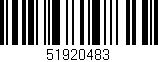 Código de barras (EAN, GTIN, SKU, ISBN): '51920483'