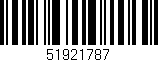 Código de barras (EAN, GTIN, SKU, ISBN): '51921787'