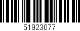 Código de barras (EAN, GTIN, SKU, ISBN): '51923077'