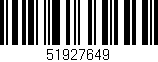 Código de barras (EAN, GTIN, SKU, ISBN): '51927649'