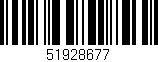 Código de barras (EAN, GTIN, SKU, ISBN): '51928677'