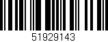 Código de barras (EAN, GTIN, SKU, ISBN): '51929143'