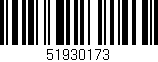 Código de barras (EAN, GTIN, SKU, ISBN): '51930173'