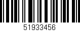 Código de barras (EAN, GTIN, SKU, ISBN): '51933456'