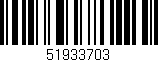 Código de barras (EAN, GTIN, SKU, ISBN): '51933703'