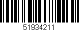 Código de barras (EAN, GTIN, SKU, ISBN): '51934211'