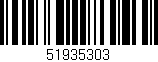 Código de barras (EAN, GTIN, SKU, ISBN): '51935303'