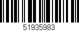 Código de barras (EAN, GTIN, SKU, ISBN): '51935983'