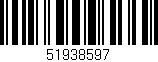 Código de barras (EAN, GTIN, SKU, ISBN): '51938597'