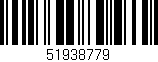 Código de barras (EAN, GTIN, SKU, ISBN): '51938779'