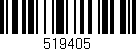 Código de barras (EAN, GTIN, SKU, ISBN): '519405'