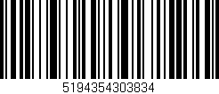 Código de barras (EAN, GTIN, SKU, ISBN): '5194354303834'