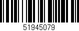 Código de barras (EAN, GTIN, SKU, ISBN): '51945079'