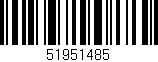 Código de barras (EAN, GTIN, SKU, ISBN): '51951485'
