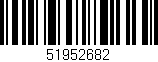 Código de barras (EAN, GTIN, SKU, ISBN): '51952682'