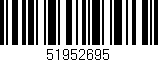 Código de barras (EAN, GTIN, SKU, ISBN): '51952695'