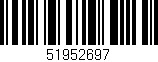 Código de barras (EAN, GTIN, SKU, ISBN): '51952697'