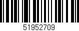 Código de barras (EAN, GTIN, SKU, ISBN): '51952709'
