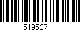 Código de barras (EAN, GTIN, SKU, ISBN): '51952711'