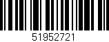 Código de barras (EAN, GTIN, SKU, ISBN): '51952721'