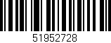 Código de barras (EAN, GTIN, SKU, ISBN): '51952728'
