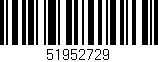 Código de barras (EAN, GTIN, SKU, ISBN): '51952729'