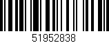 Código de barras (EAN, GTIN, SKU, ISBN): '51952838'