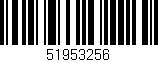 Código de barras (EAN, GTIN, SKU, ISBN): '51953256'