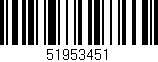 Código de barras (EAN, GTIN, SKU, ISBN): '51953451'
