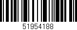 Código de barras (EAN, GTIN, SKU, ISBN): '51954188'