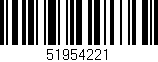 Código de barras (EAN, GTIN, SKU, ISBN): '51954221'