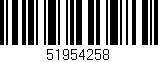 Código de barras (EAN, GTIN, SKU, ISBN): '51954258'