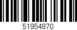 Código de barras (EAN, GTIN, SKU, ISBN): '51954870'