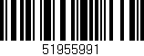 Código de barras (EAN, GTIN, SKU, ISBN): '51955991'