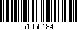 Código de barras (EAN, GTIN, SKU, ISBN): '51956184'