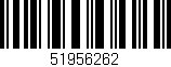 Código de barras (EAN, GTIN, SKU, ISBN): '51956262'
