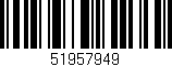Código de barras (EAN, GTIN, SKU, ISBN): '51957949'