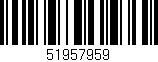 Código de barras (EAN, GTIN, SKU, ISBN): '51957959'