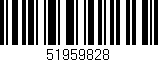 Código de barras (EAN, GTIN, SKU, ISBN): '51959828'