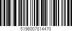 Código de barras (EAN, GTIN, SKU, ISBN): '5196007014470'