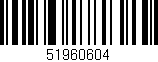Código de barras (EAN, GTIN, SKU, ISBN): '51960604'