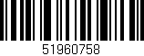 Código de barras (EAN, GTIN, SKU, ISBN): '51960758'