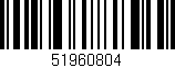 Código de barras (EAN, GTIN, SKU, ISBN): '51960804'