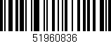 Código de barras (EAN, GTIN, SKU, ISBN): '51960836'