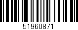 Código de barras (EAN, GTIN, SKU, ISBN): '51960871'